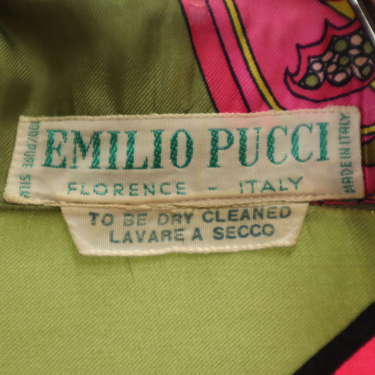 Emilio Pucci エミリオプッチ 80s イタリア製 シルク