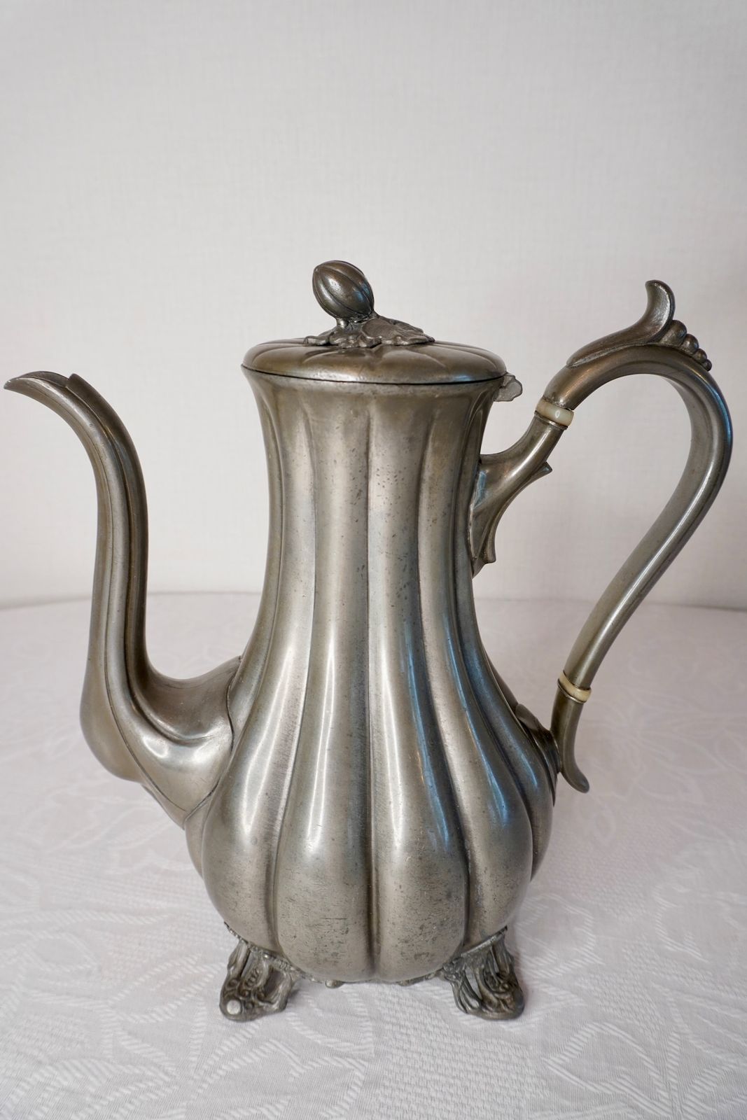 イギリス アンティーク ピューター ポット④