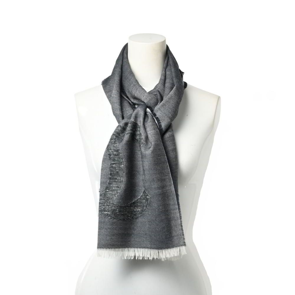 CHANEL カシミヤシルク混 ココマーク ストール マフラー - メルカリ