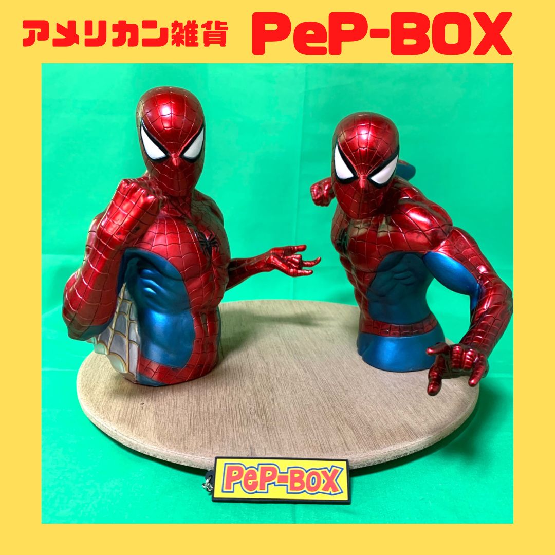 ブラックスパイダーマン バストバンク フィギュア 貯金箱 - アメコミ