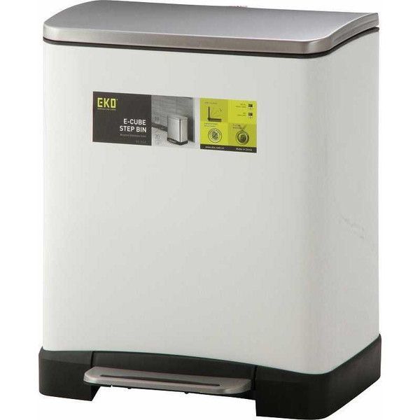 キューブステップビン　１０＋９Ｌ　ＷＨ（４０３５６）