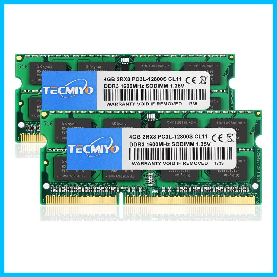 迅速発送】テクミヨ ノートPC用メモリ DDR3 PC3-12800 (DDR3 1600) 4GB