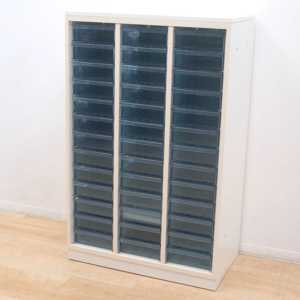 トレーキャビネットA4・3列 浅型12段・深型7段W900xD450xH1050 書類