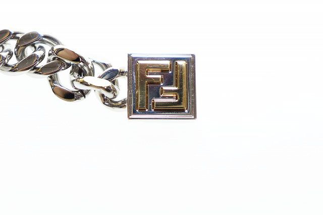 フェンディ FENDI BRACELET CHAIN XXS 7AJ294 FFロゴ ズッカ フェンディ FENDI BRACELET CHAIN XXS 7AJ294 FFロゴ ズッカ