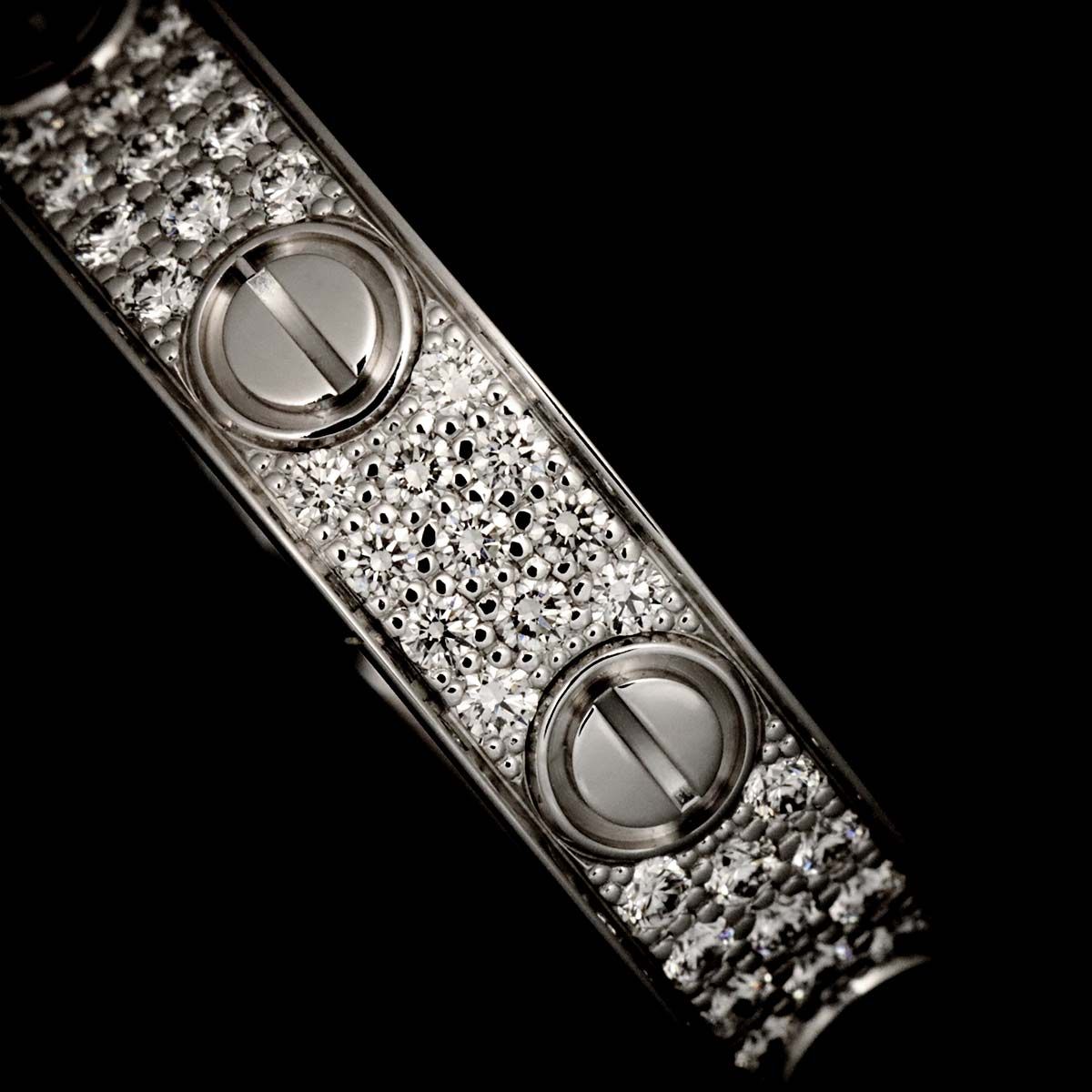 カルティエ Cartier ラブ リング フル パヴェダイヤ スモール #48 K18 