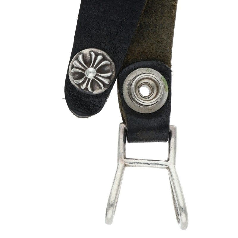 クロムハーツ BELT LOOP クロスボールボタンレザーベルトループ メンズ