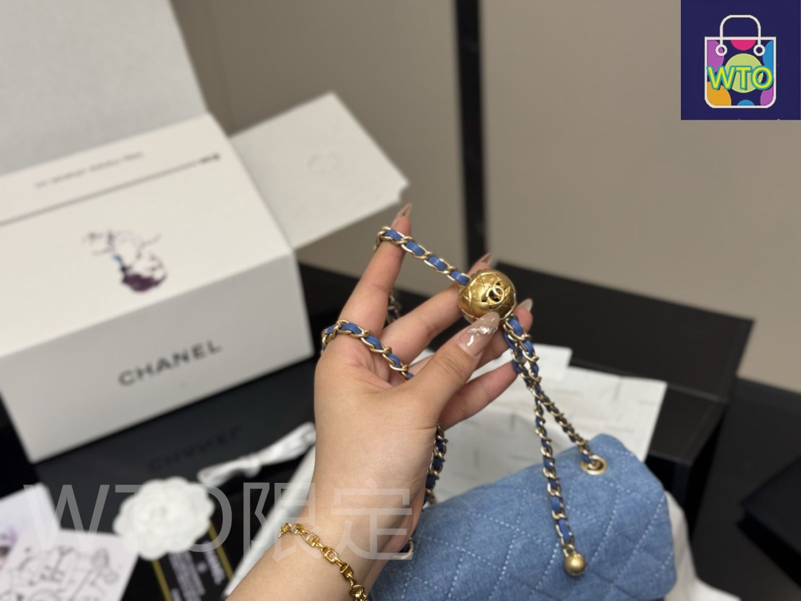 ネ*ネ様 CHANEL デニムフリンジブレスレット 11451146_2.jpg