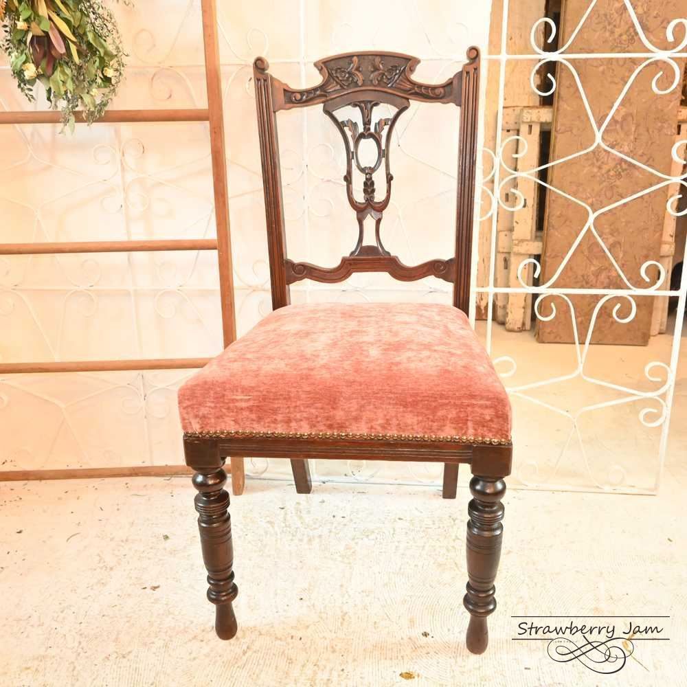 L3705-205-2 英国アンティーク サロンチェア ヴィクトリアン アンティークチェア キッチンチェア チェア ダイニングチェア マホガニーイギリス