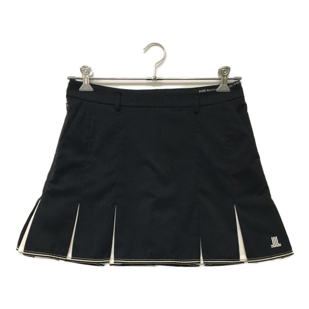 中古 レディース ランバンスポール LANVIN SPORT スカート L 黒