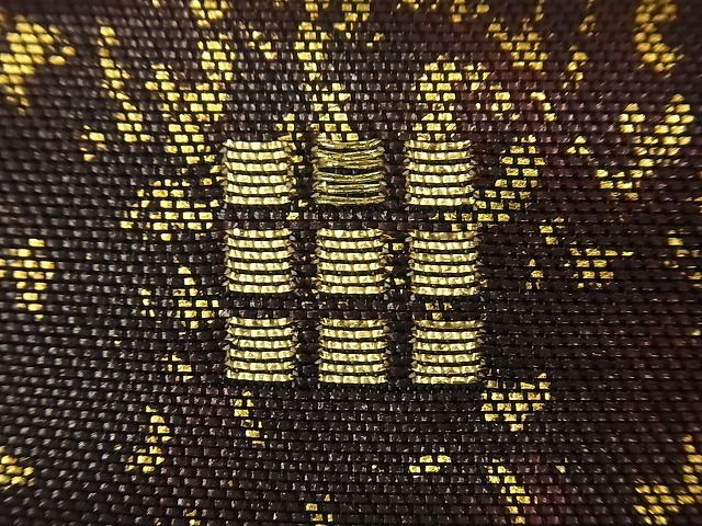 平和屋1□極上 西陣織 天保初年創始の京の老舗 洛陽織物 六通柄袋帯  