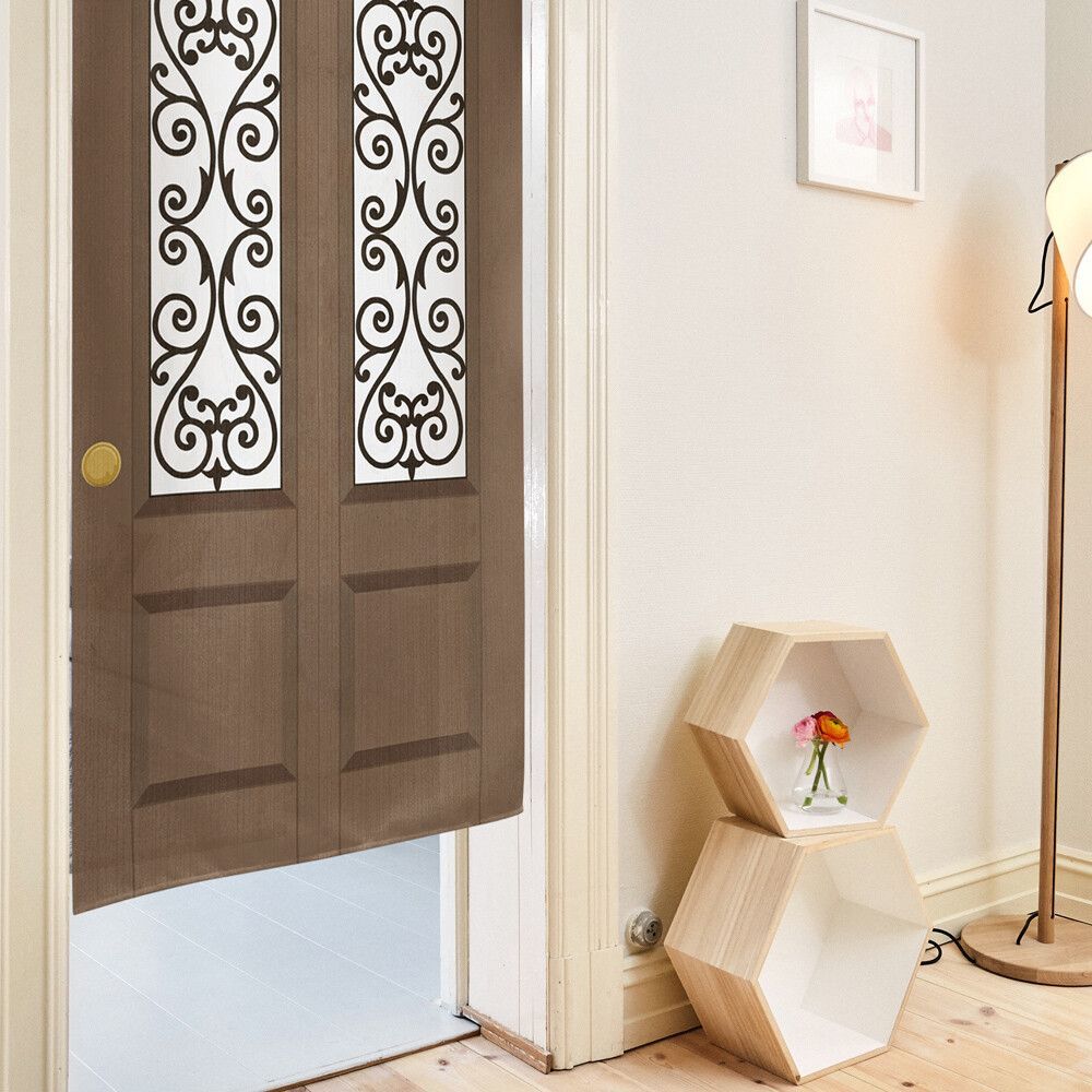 のれん 暖簾 目隠し 間仕切り 洋風 洋柄 ドア アンティーク 85