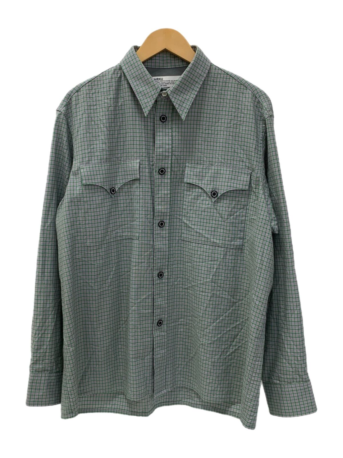 ダイリク DAIRIKU 22SS Boy meets Girl Check Shirt チェックシャツ 