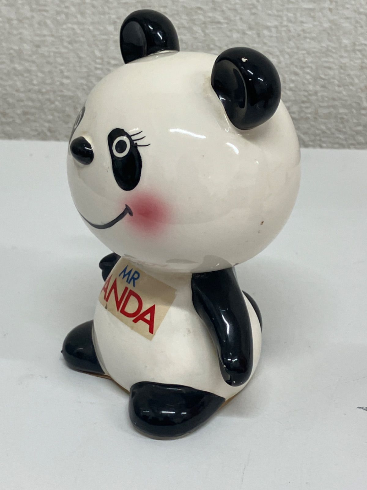 内藤ルネ サル パンダ 貯金箱 陶器 置物 2体 ダメージあり - メルカリ