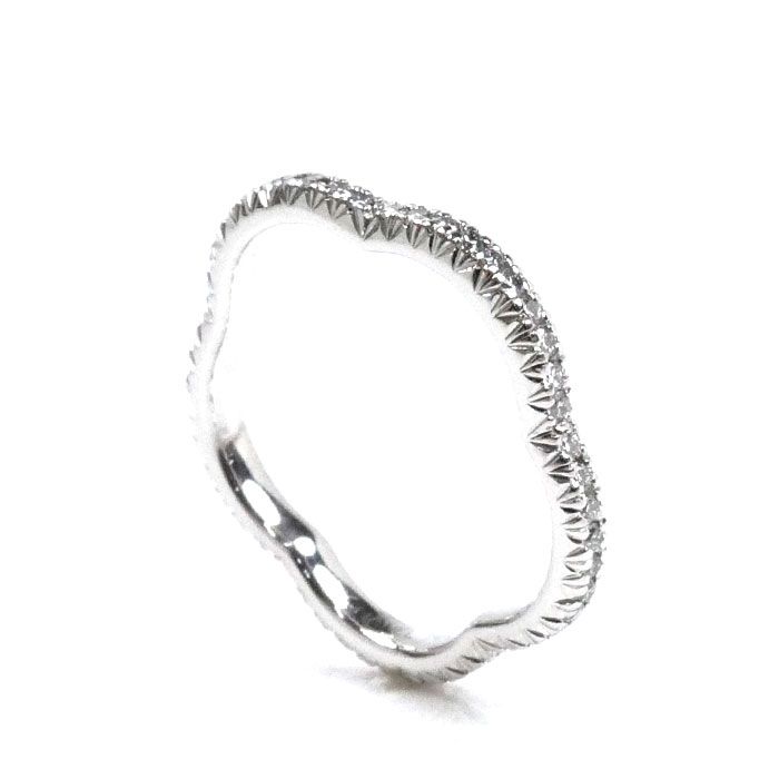 CHANEL シャネル K18WG ホワイトゴールド カメリア フルエタニティ  