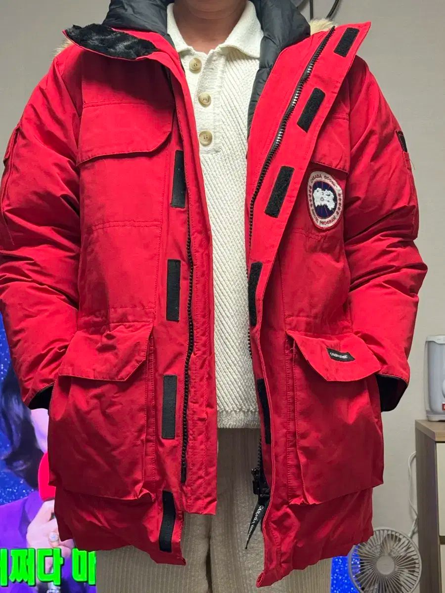 カナダグース　  XSサイズ　赤 NANO universe（ナノユニバース）の「CANADA GOOSE(カナダ グース