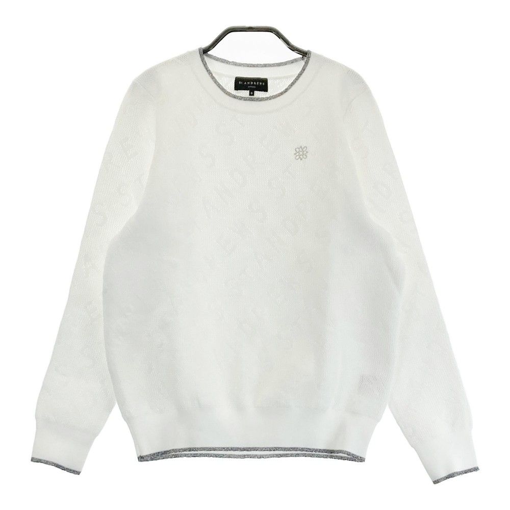 St ANDREWS ホワイト トップス S ゴルフ セントアンドリュース