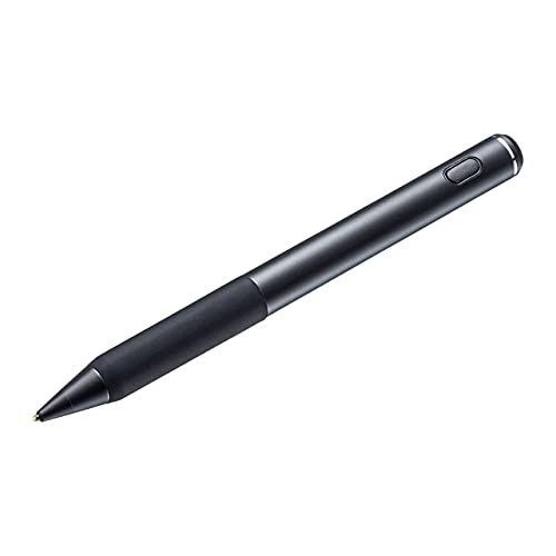 長さ/133mm直径/10.7mm サンワサプライ タッチペン スタイラスペン 充電式 極細 ブラック PDA-PEN47BK