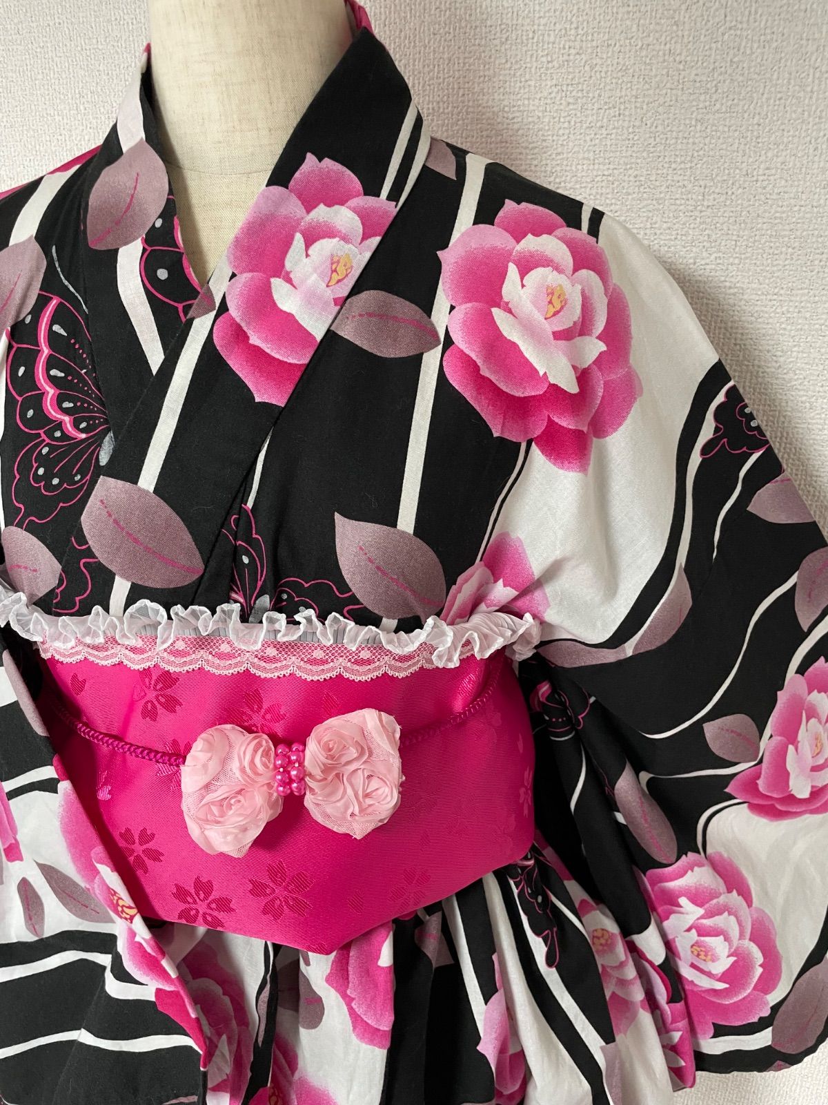 平和屋着物∴夏物 浴衣 綿紅梅 花蝶文 逸品 DAAV7321cd 楽天市場】平和