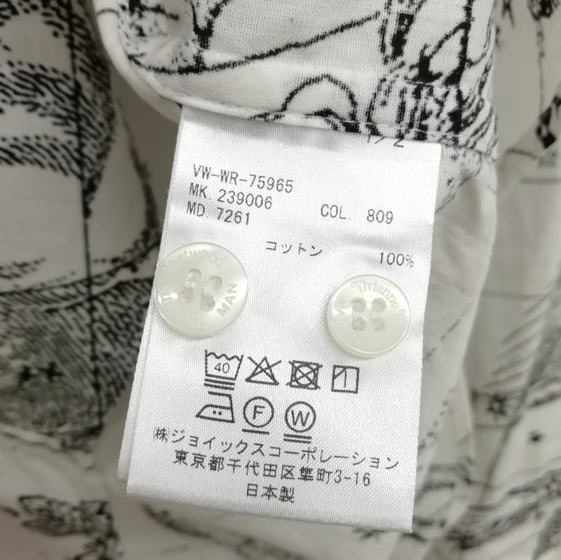 新品　vivienne westwood MAN 星座 黒　46 ヴィヴィアンウエストウッド VivienneWestwood MAN 星座柄 半袖