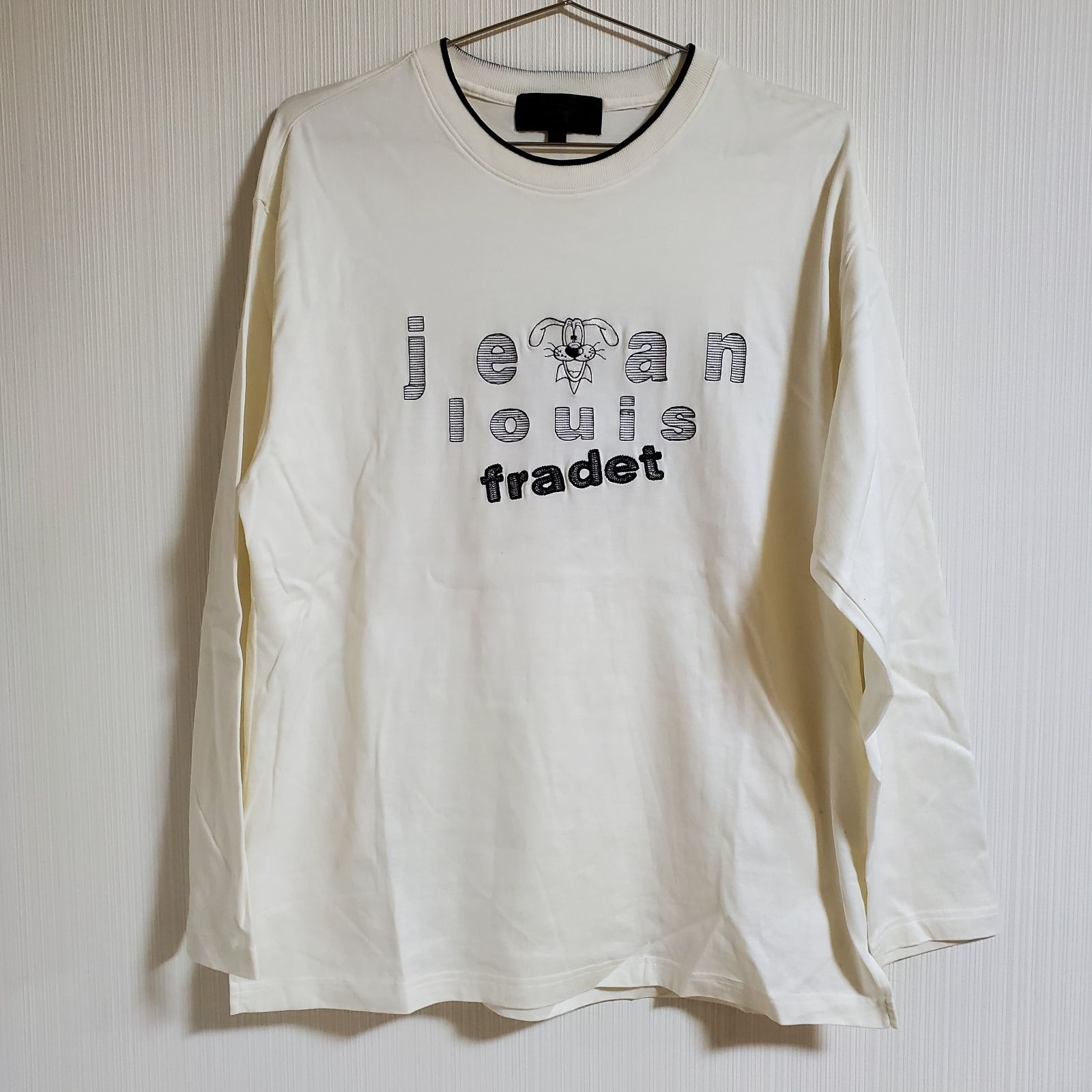 Jean Louis Fradet ジャンルイフラデ 長袖 Tシャツ ロゴ コットン