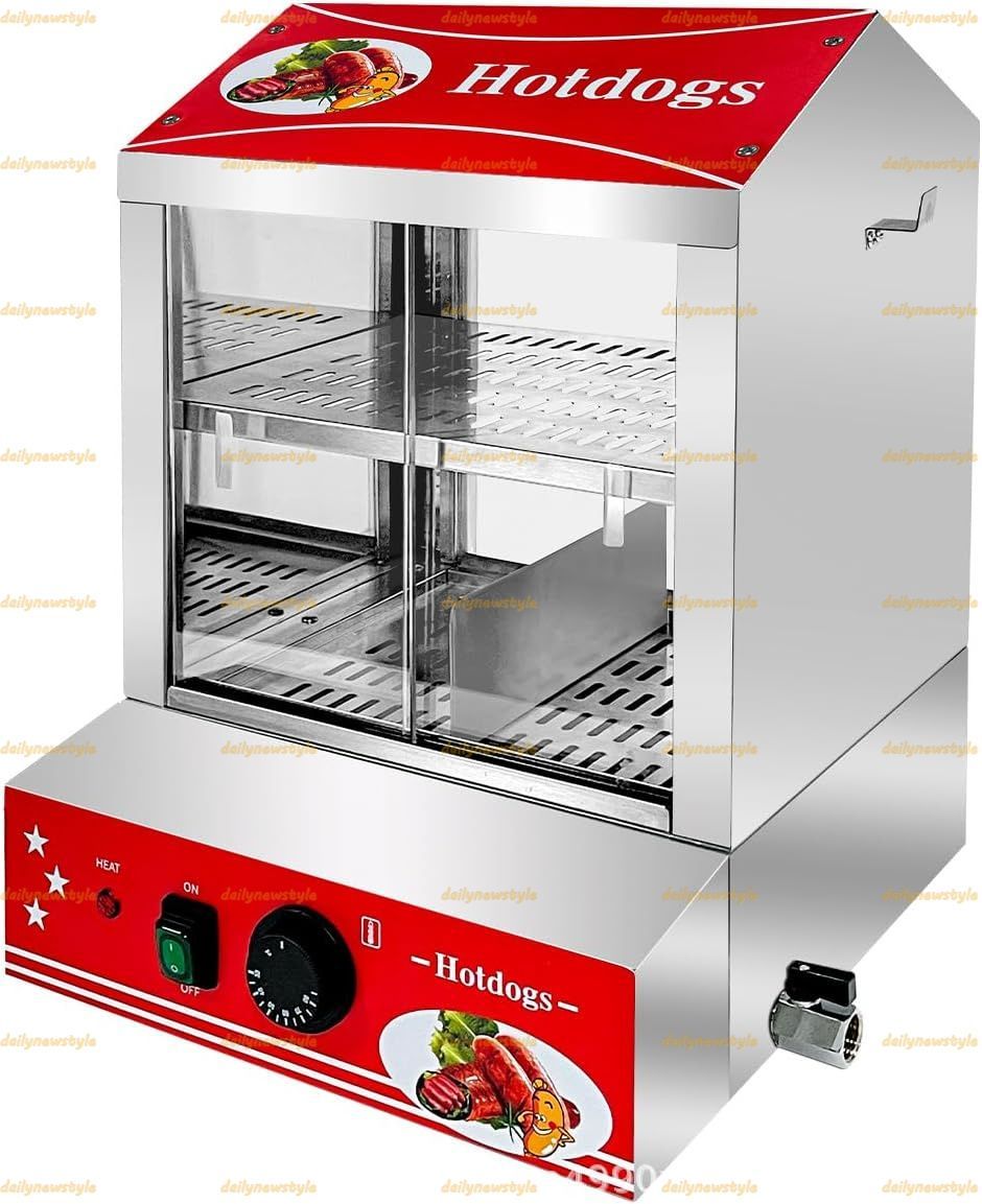 人気推薦◆業務用フードウォーマー ホットフードショーケースウォーマー 電気 フードケース LED照明 強化ガラス 500W温度範囲30〜80℃ ベーカリー スナックバー コンビニエンスストア バー カフェなどで広く使用 350 382 495mm