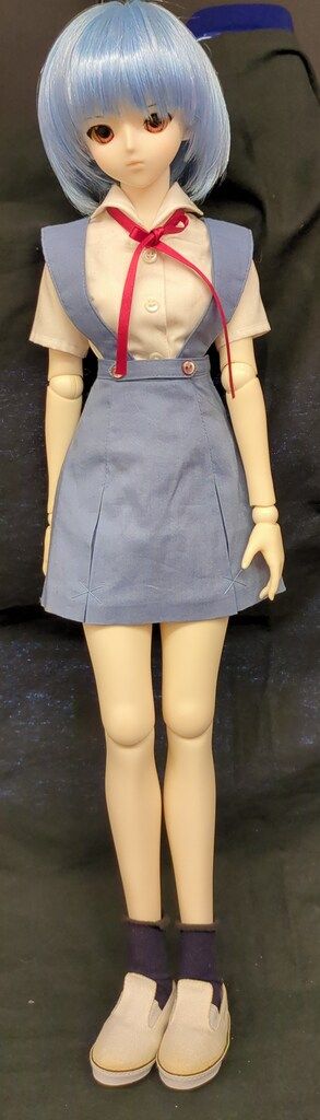 ボークス DD エヴァンゲリオン 綾波レイ メイドドレスver.のメイク 元衣装