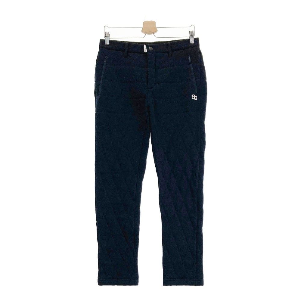 サイズ：4 PEARLY GATES パーリーゲイツ 中綿パンツ ニット ネイビー系  