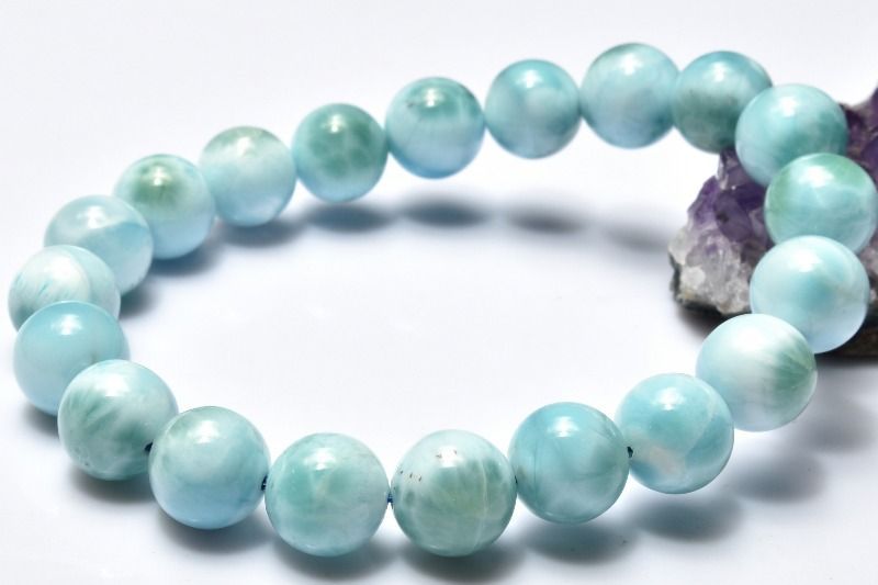 １点物 三大ヒーリング ラリマー 10.5mm ブレスレット パワーストーン 天然石 _MA7912 NEXPOTALLINN_EU