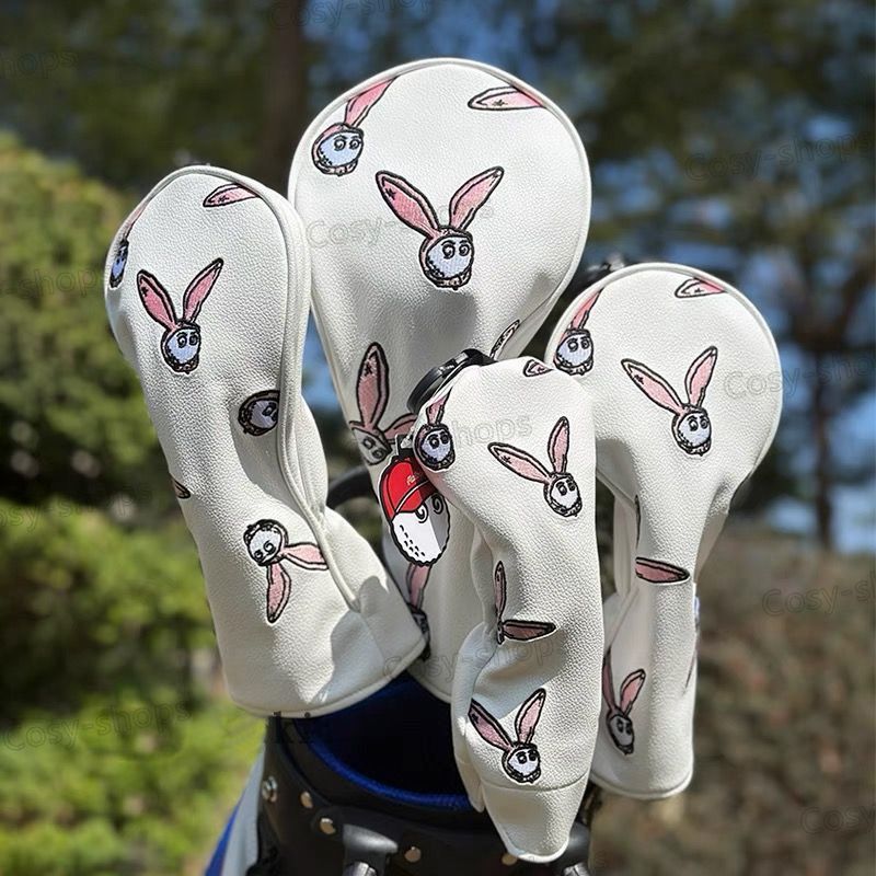 MALBON GOLF ヘッドカバー ホワイト 4点セット