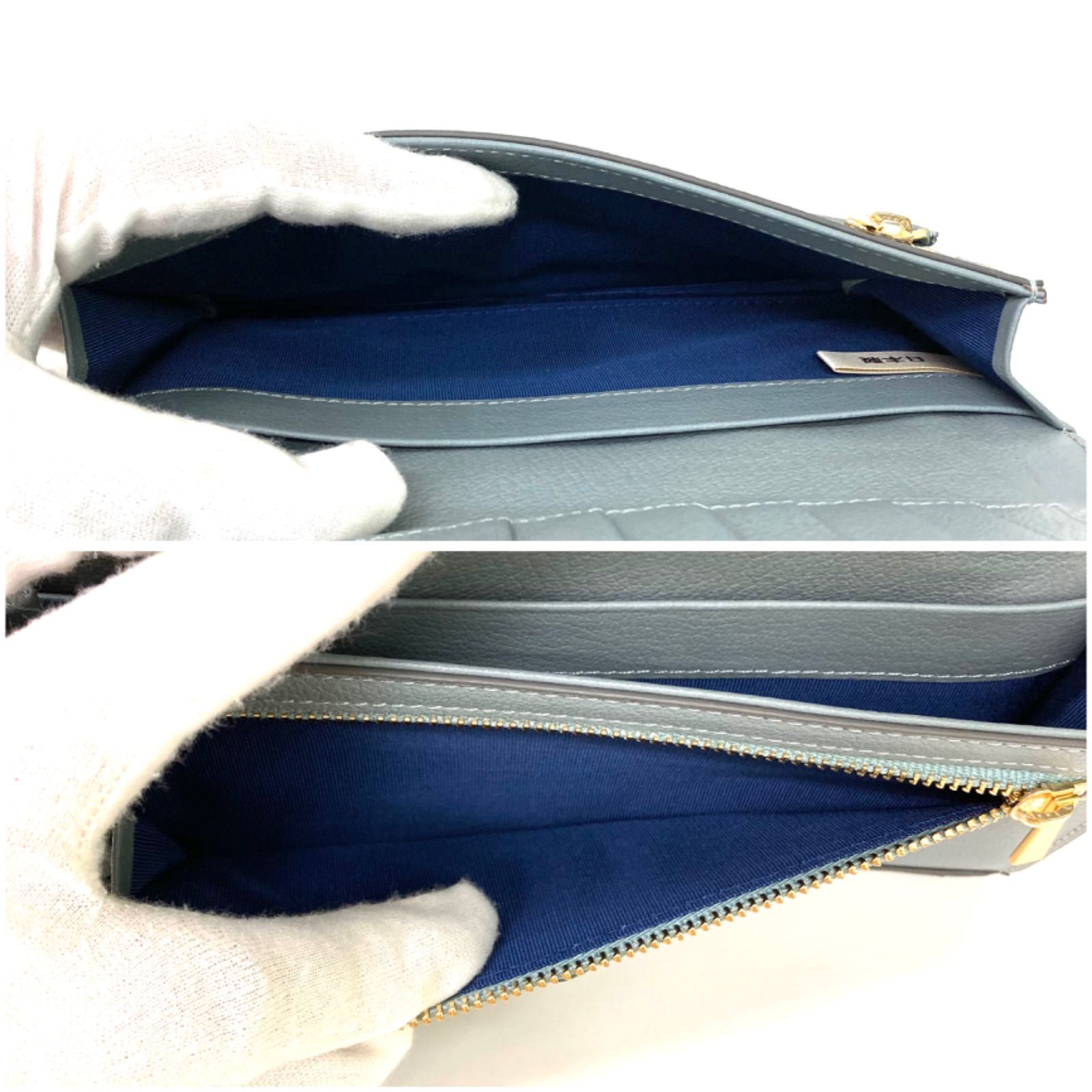 ?最終価格?【PELLEY LUSSO】美品 ペレリールッソ グレー 長財布 