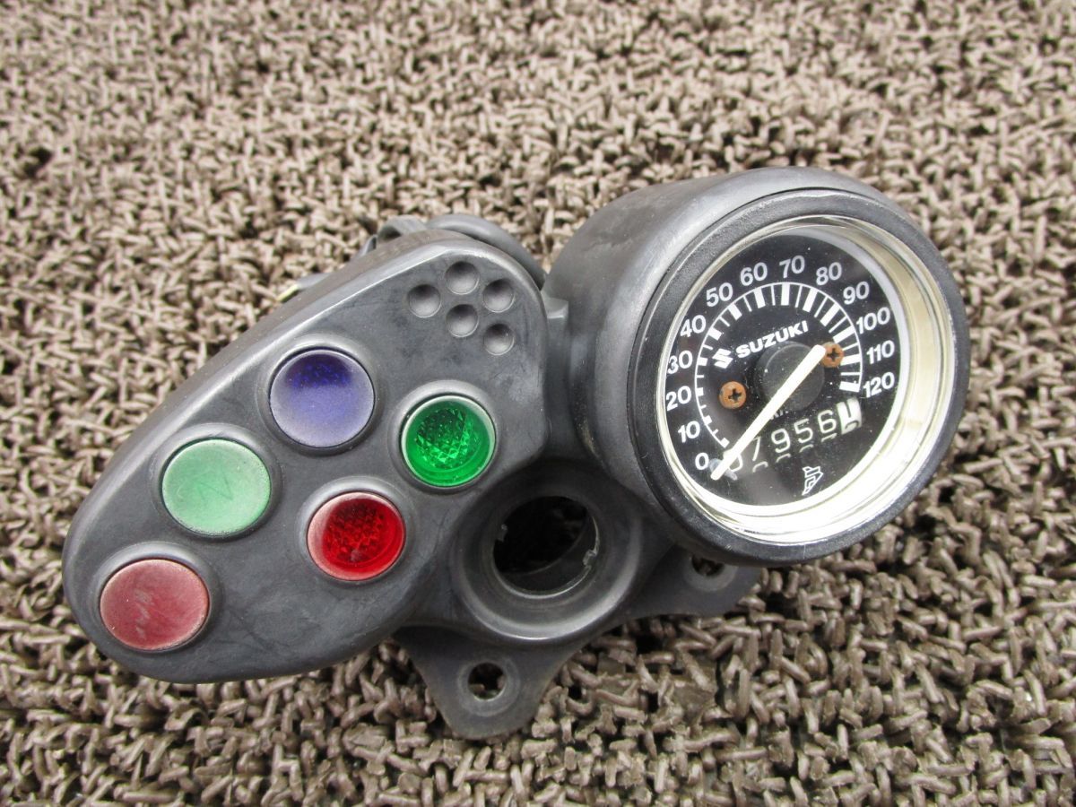 SMX50 スピードメーター 120Km S317 インジケーターランプ！SA12A スズキ 【 A109 】 キャブ車 12V