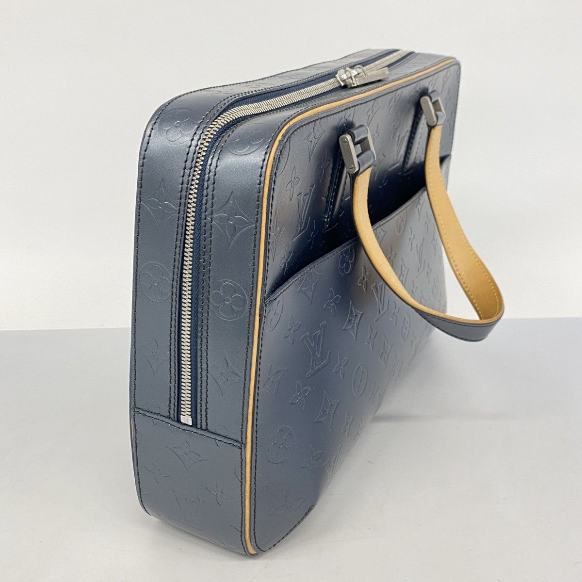 LOUIS VUITTONモノグラム マルデン ネイビー レザー M55132 LOUIS VUITTONモノグラム マルデン ネイビー レザー M55132 - メルカリ