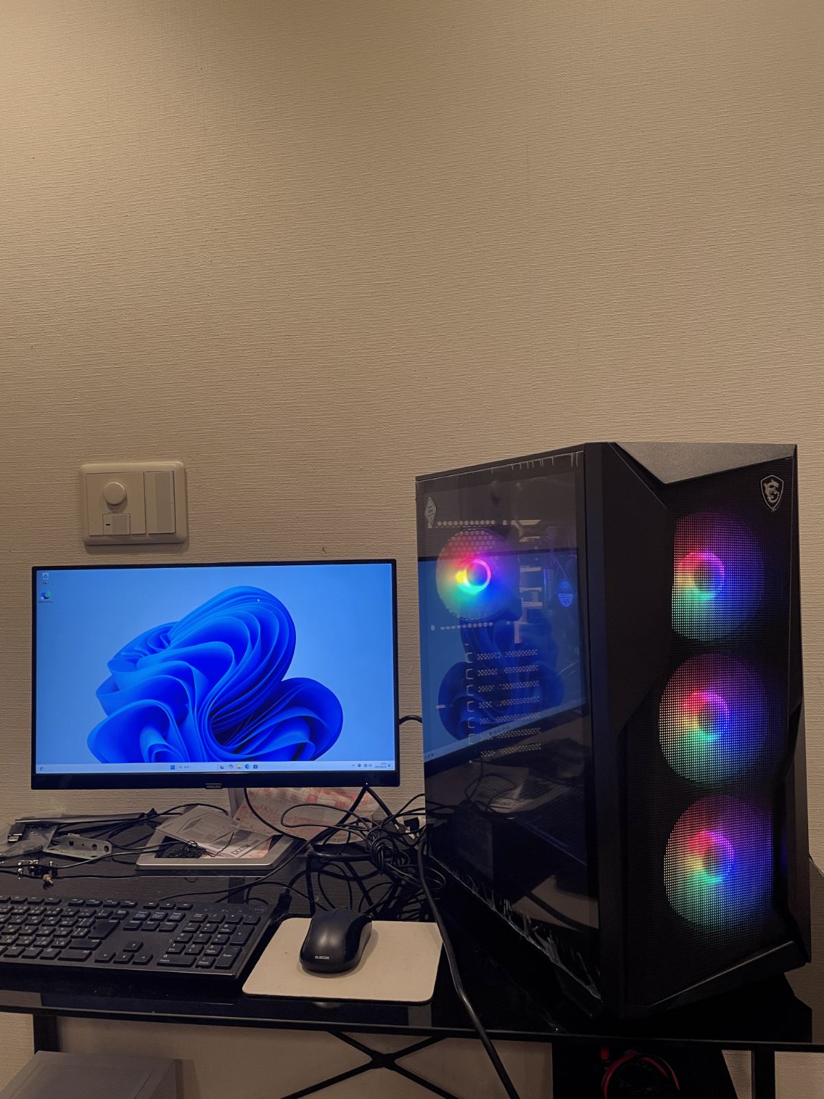 ゲーミングPC フルセット corei3-8100 GTX1060 モニターマウス