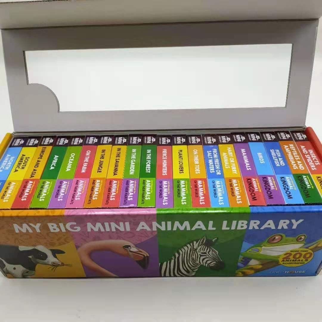 英語絵本 my big mini animal library 20冊 My big mini animal library 手掌書 児童絵本 英語絵本20册