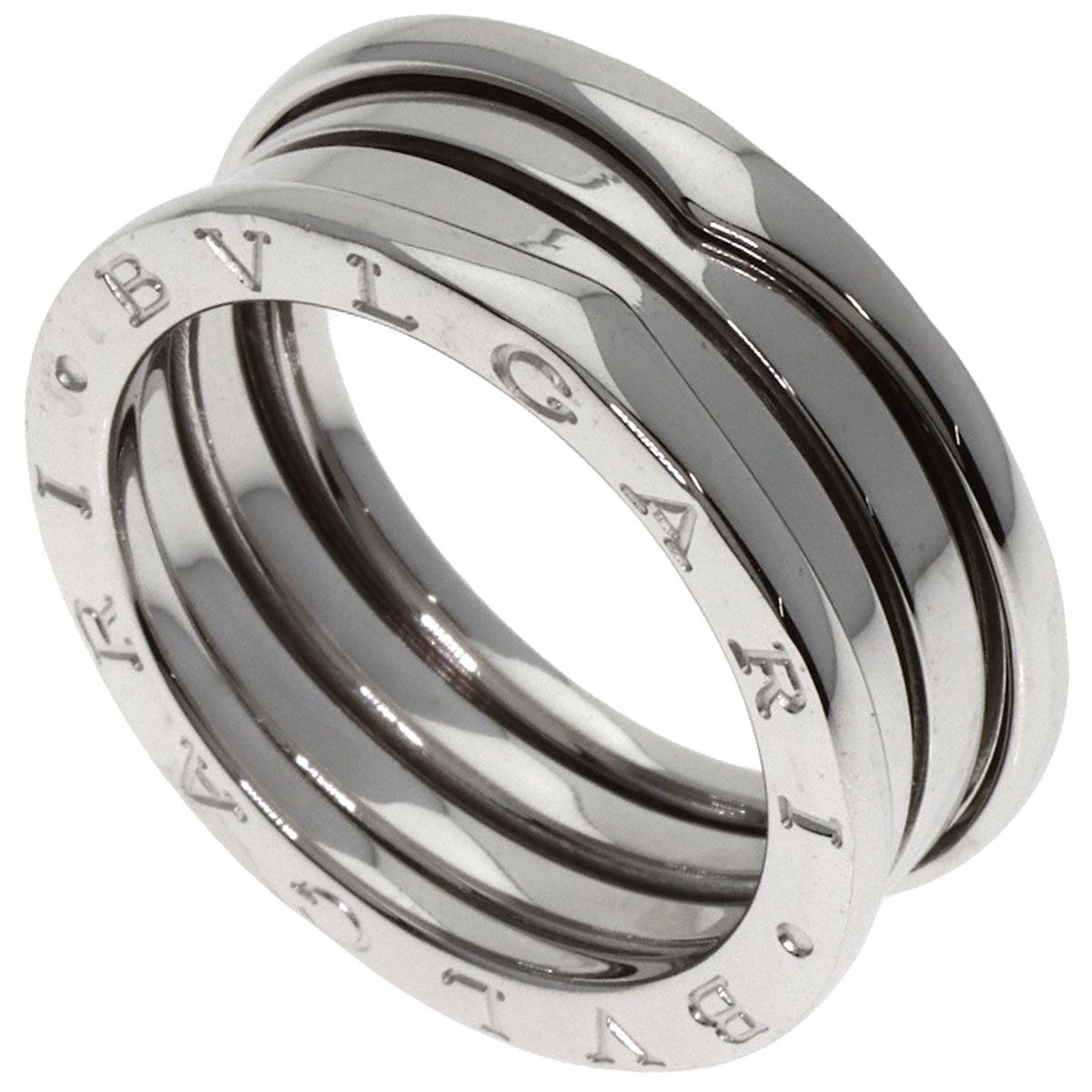 BVLGARI ブルガリ B-zero1 ビーゼロワン 2バンド 57 リング 指輪 K18WG レディース