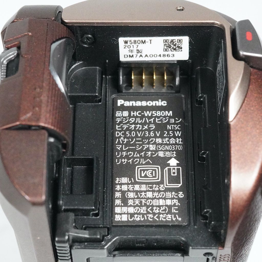 Panasonic パナソニック HC-W580M ブラウン 動作OK 返金保証 /1846