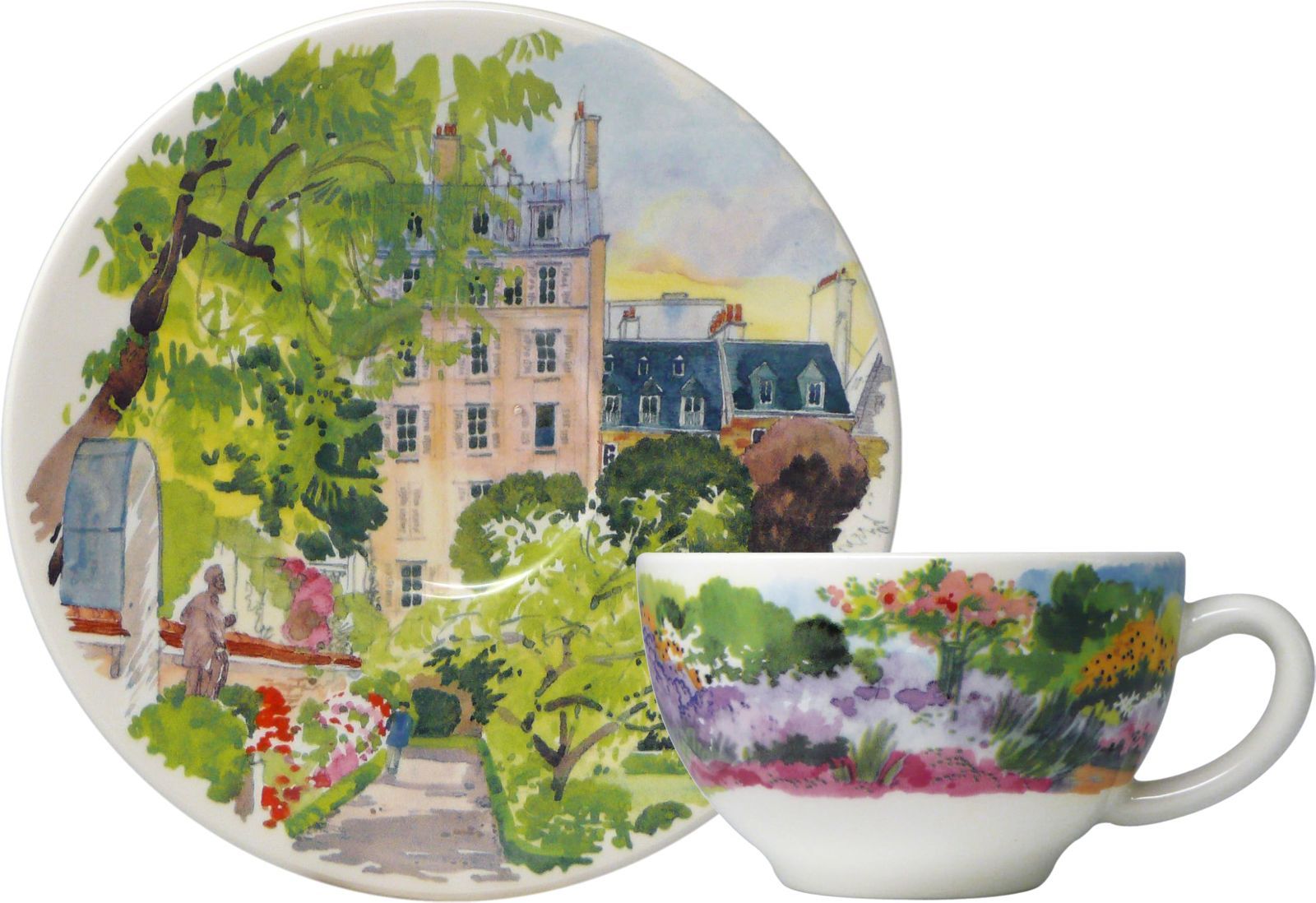 Style カップ-ソーサー ジアン GIEN ジヴェルニ PARIS GIVERNY ティー カップ-ソーサー 容量160ml ソーサー直径15.2×2.3cmカップ直径9.3×5.8cm 17382PTH