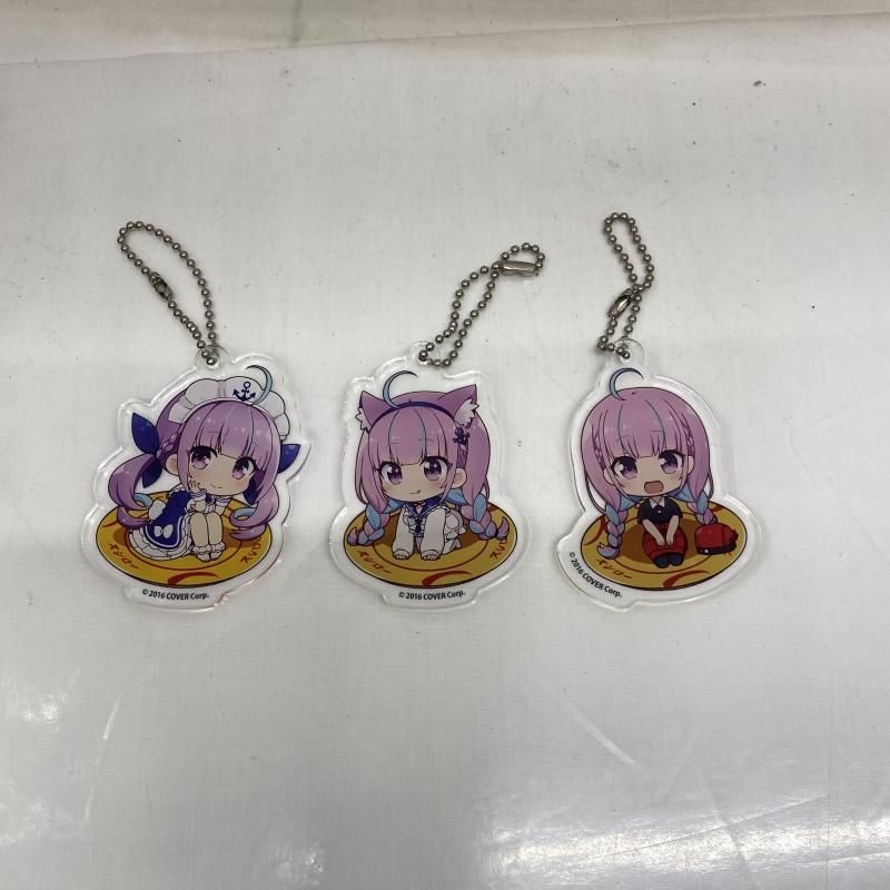 【中古】開封)湊あくあ スシロー キーホルダーセット[22]
