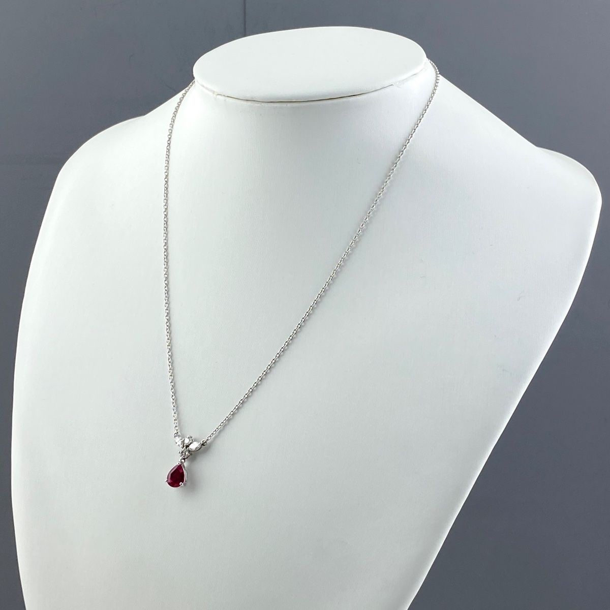 タサキ TASAKI ルビー デザインネックレス プラチナ ペンダント  