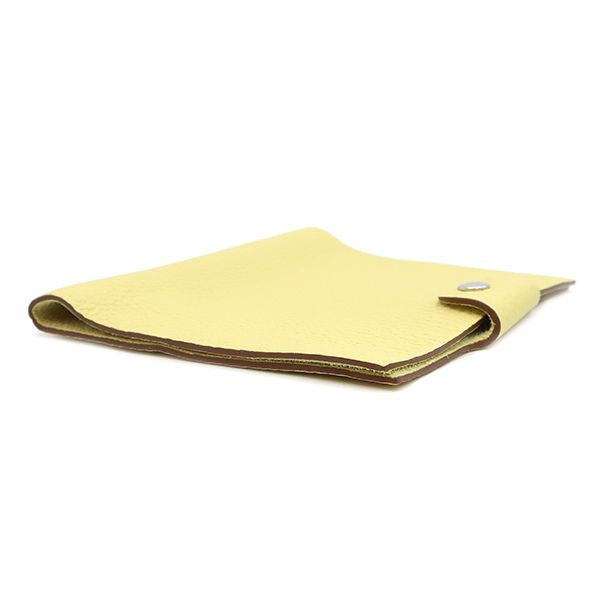 エルメス HERMES 手帳カバー ユリスPM トリヨンクレマンス イエロー系  
