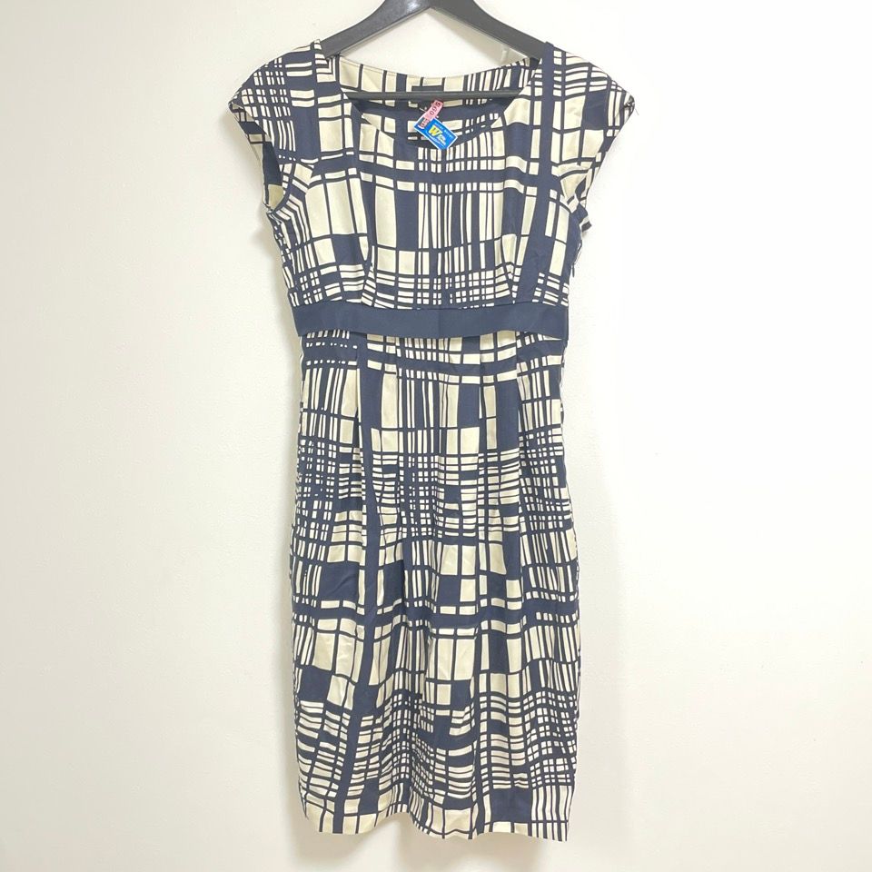 213603】HOBBS LONDON ホッブス ロンドン モザイクワンピース