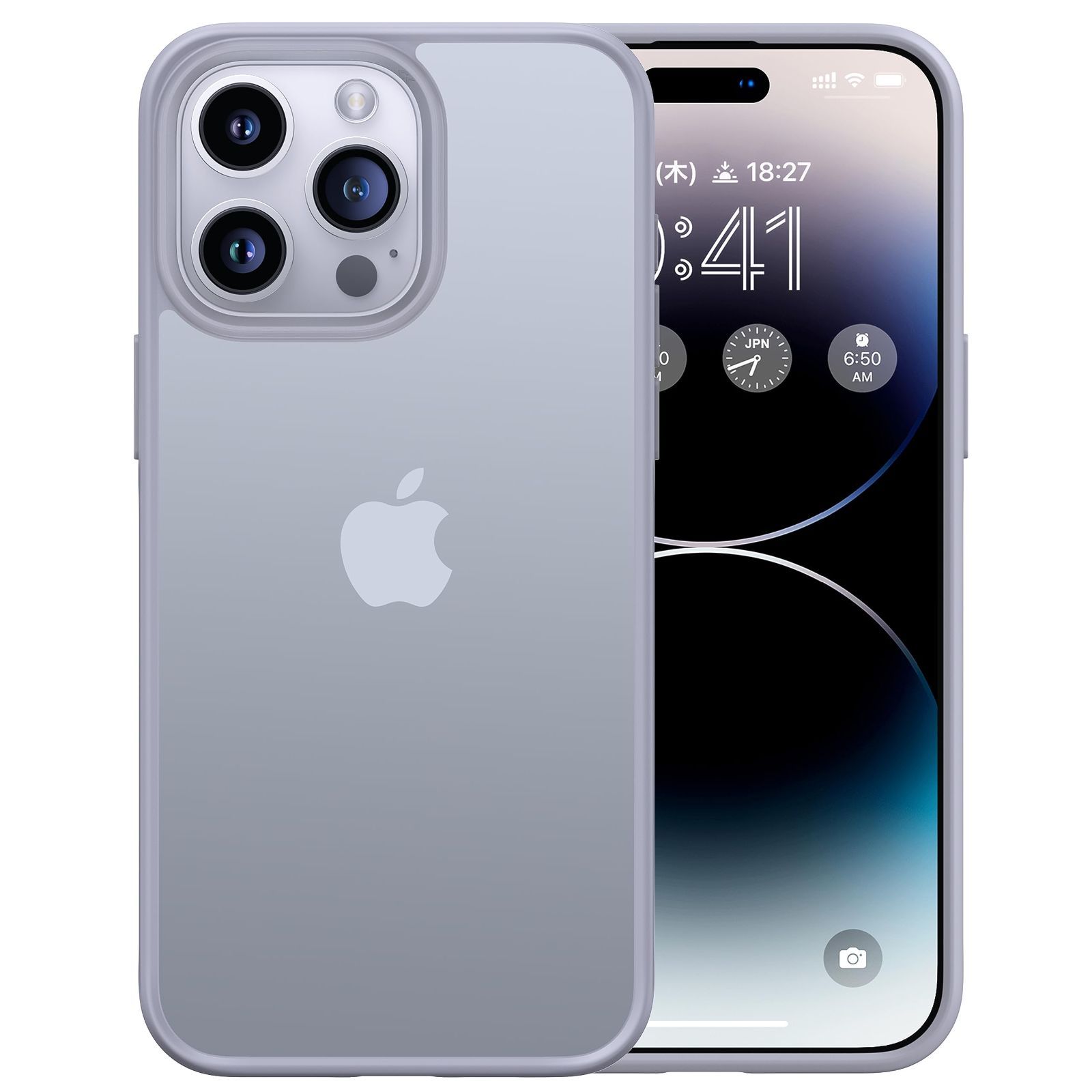 CASEKOO iPhone14 Pro用ケースクリア 米軍MIL規格SGS認証