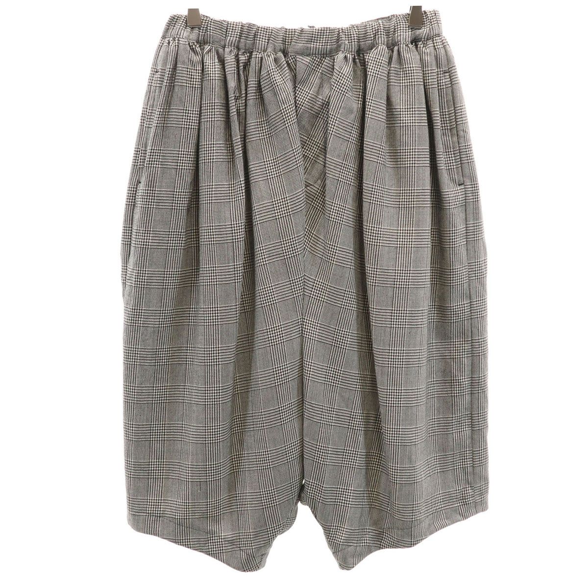 COMME des GARÇONS BLACK サルエルパンツグレンチェック COMME des GARÇONS BLACK サルエルパンツグレンチェック