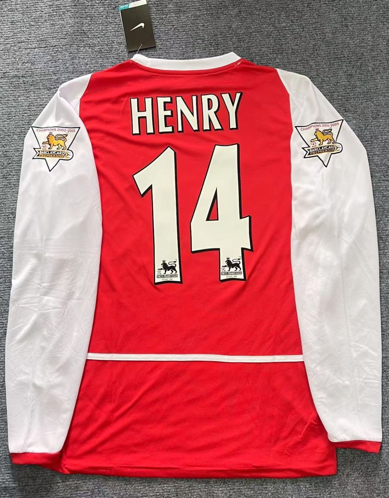 アーセナル 03/04 #14 アンリ ユニフォーム 02-03 アーセナル ホーム