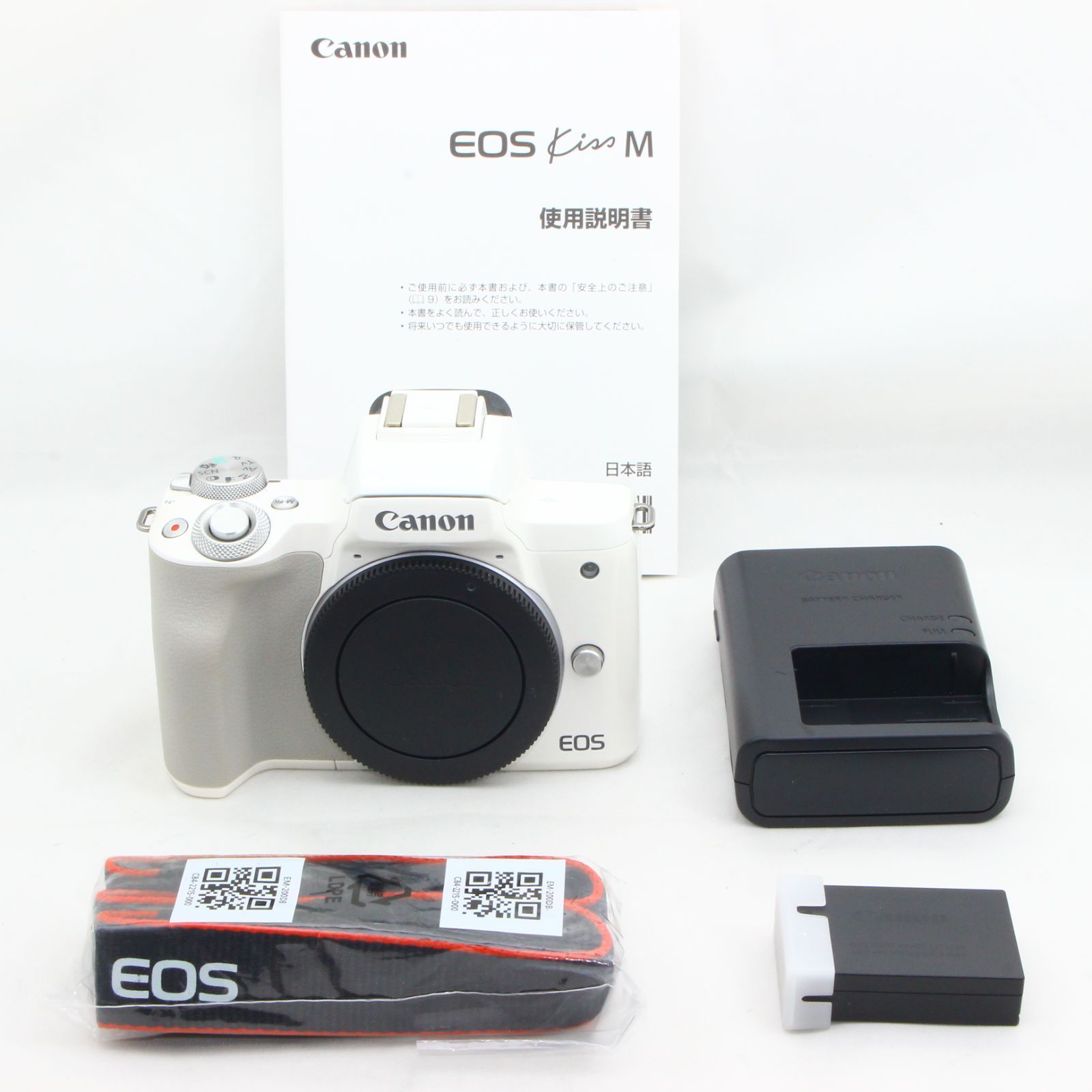 Canon ミラーレス一眼カメラ EOS Kiss M ボディー ホワイト - メルカリ