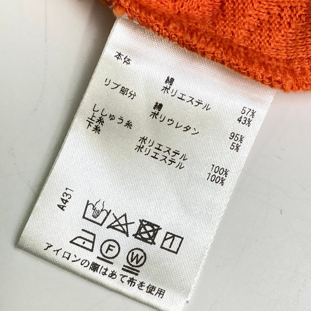 サイズ：L ROSASEN ロサーセン  ハーフジップ ニットセーター  オレンジ系 [240101452779] ゴルフウェア メンズ ストスト サイズ：L ROSASEN ロサーセン ハーフジップ ニットセーター
