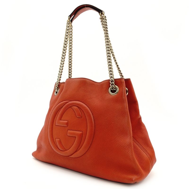 グッチ GUCCI ソーホー チェーンショルダーバッグ オレンジ