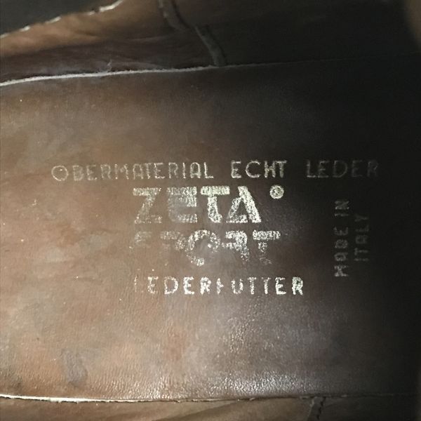 イタリア製 アンティーク イタリア製⁄Vintage☆ZETA SPORT⁄ゼータスポーツ☆重厚本革 イタリア製