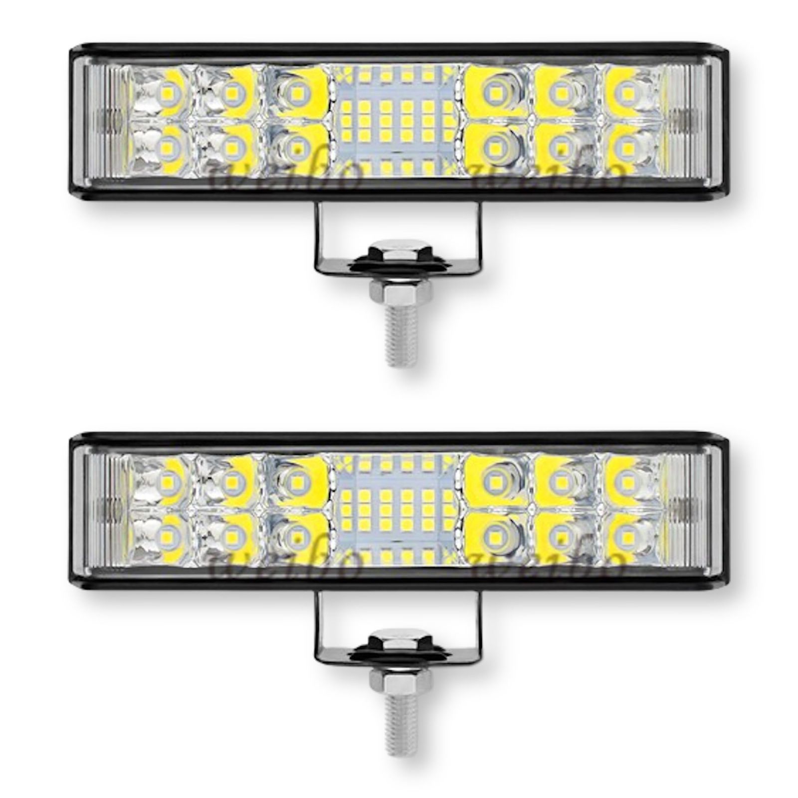 LED作業灯 ledバーライト 車 ワークライト 12V 24V 兼用 広角 36W IP67 Lezalic LED作業灯 ledバーライト 車 ワークライト 12V 24V 兼用 広角 36W IP67 防水 防塵 (2個セット 0841) [2個セット 0841]