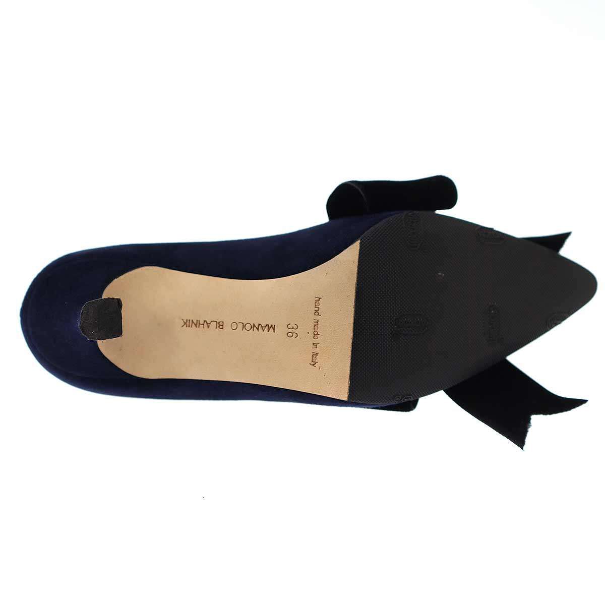 MANOLO BLAHNIK マノロブラニク ポインテッドトゥリボン